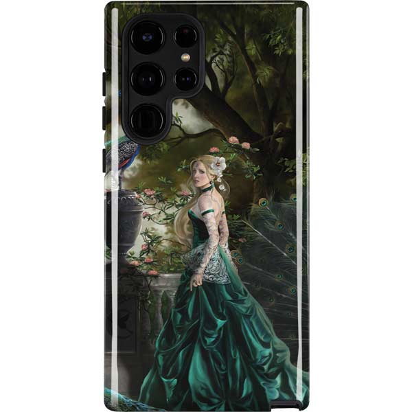 Woman with Peacocks by Nene Thomas Galaxy Cases