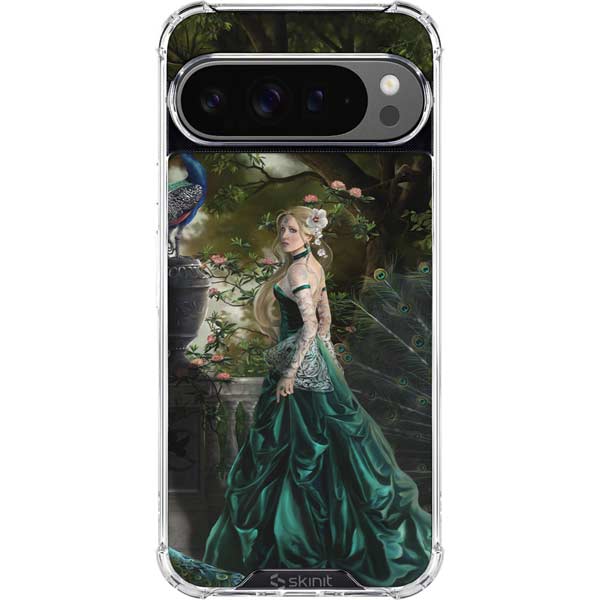 Woman with Peacocks by Nene Thomas Google Pixel 10 Pro Clear Case