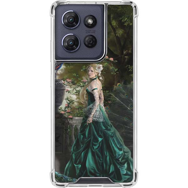 Woman with Peacocks by Nene Thomas Moto G 5G (2025) Clear Case