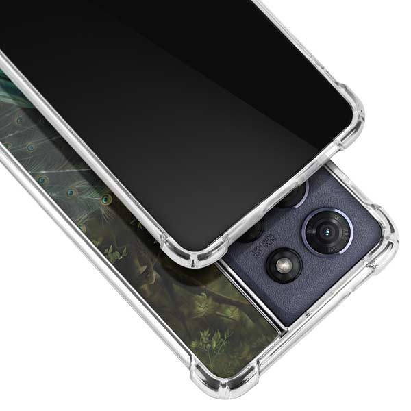 Woman with Peacocks by Nene Thomas Moto G 5G (2025) Clear Case