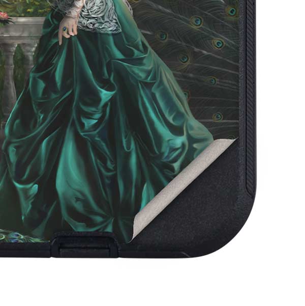Woman with Peacocks by Nene Thomas Otterbox Defender iPhone Skin