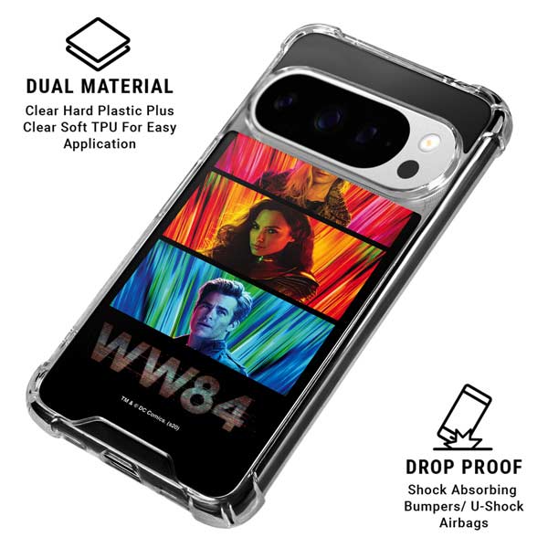 Wonder Woman 1984 (2020) Characters Poster Google Pixel 10 Pro Clear Case