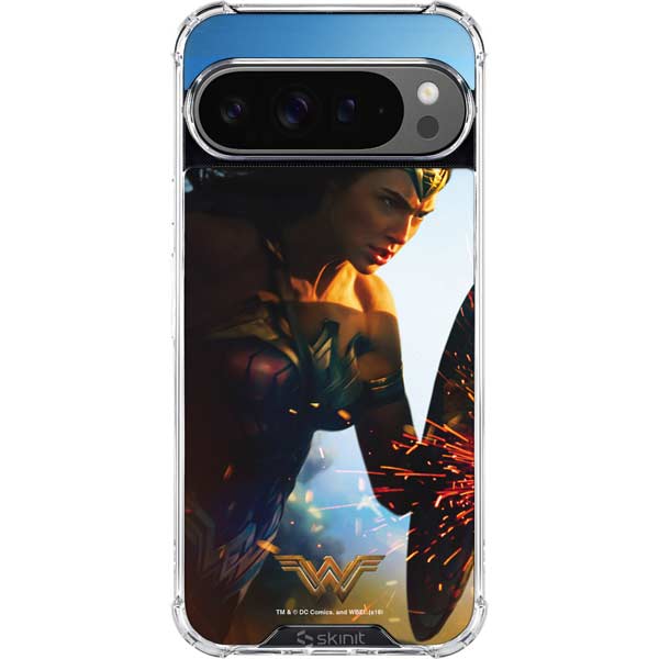 DC Comics Wonder Woman Action Pose Poster Google Pixel 10 Pro XL Clear Case