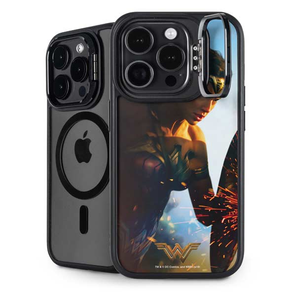 DC Comics Wonder Woman Action Pose Poster iPhone 14 Pro Kickstand Case