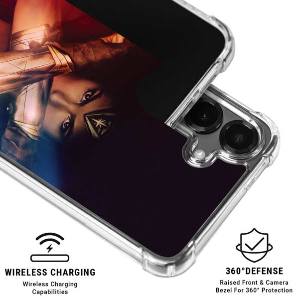 DC Comics Wonder Woman Profile Character Poster Galaxy S26 Clear Case