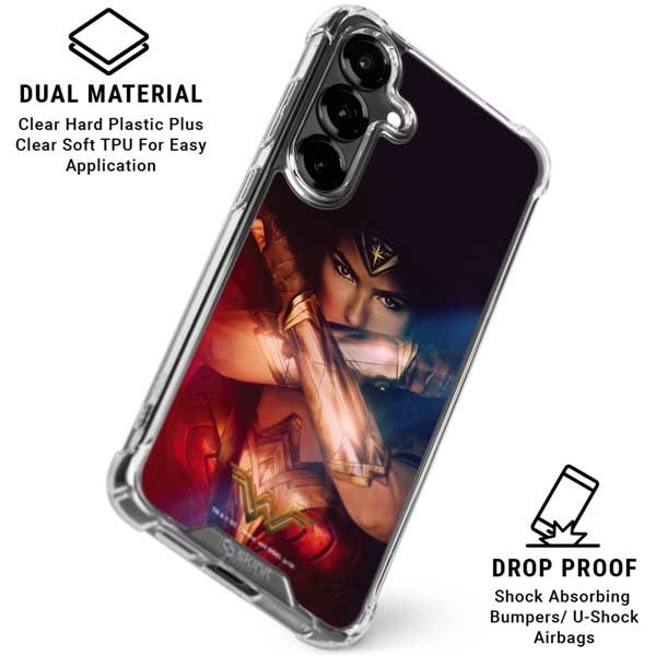 DC Comics Wonder Woman Profile Character Poster Galaxy S26 Clear Case