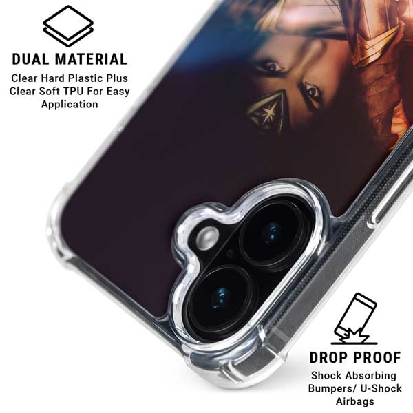 DC Comics Wonder Woman Profile Character Poster iPhone 17 Clear Case