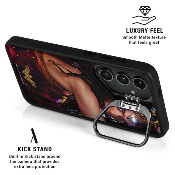 DC Comics Wonder Woman Battle Ready Poster Galaxy S26 Ultra Kickstand Case