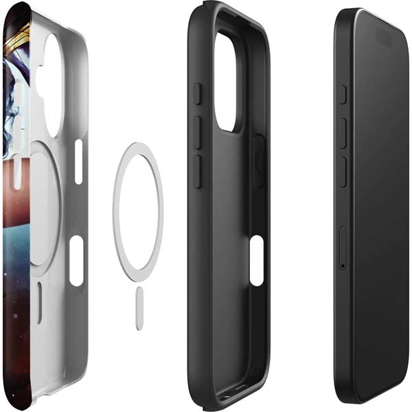 DC Comics Wonder Woman Battle Ready Poster iPhone 16 Plus Magsafe Impact Case