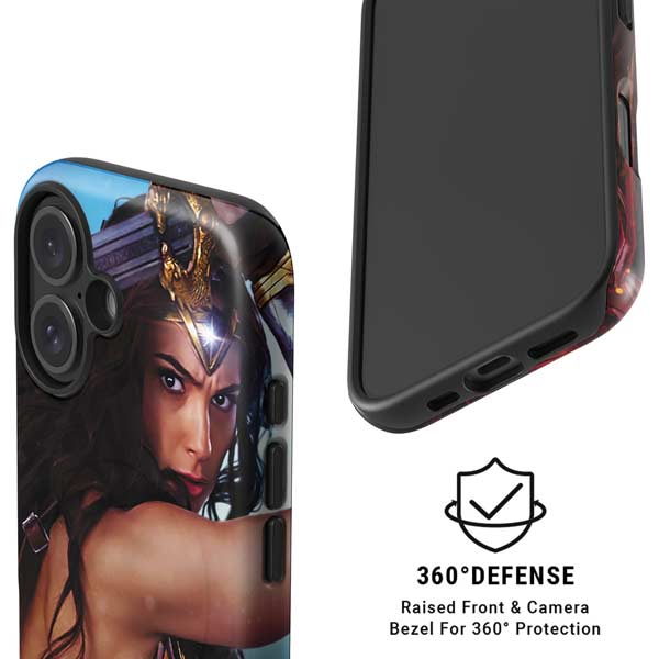 DC Comics Wonder Woman Battle Ready Poster iPhone 16 Plus Magsafe Impact Case