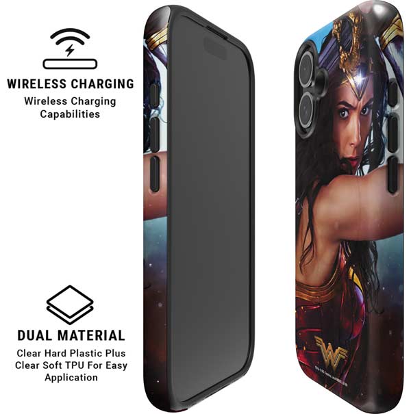 DC Comics Wonder Woman Battle Ready Poster iPhone 16 Plus Magsafe Impact Case