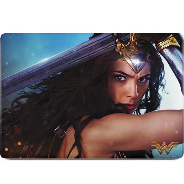 DC Comics Wonder Woman Battle Ready Poster MacBook Skins