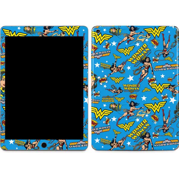 DC Comics Wonder Woman Action pose pattern iPad Skins