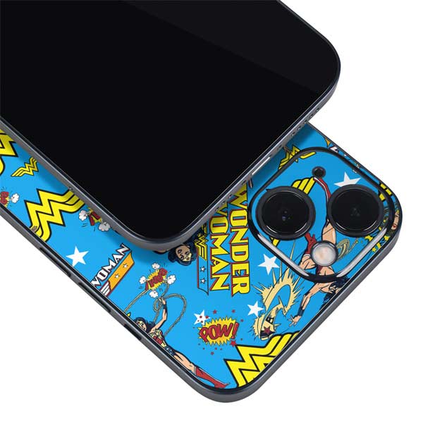 DC Comics Wonder Woman Action pose pattern iPhone Skins