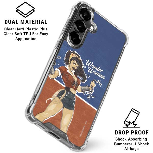DC Comics Bombshells Wonder Woman Bombshell Galaxy S26 Clear Case