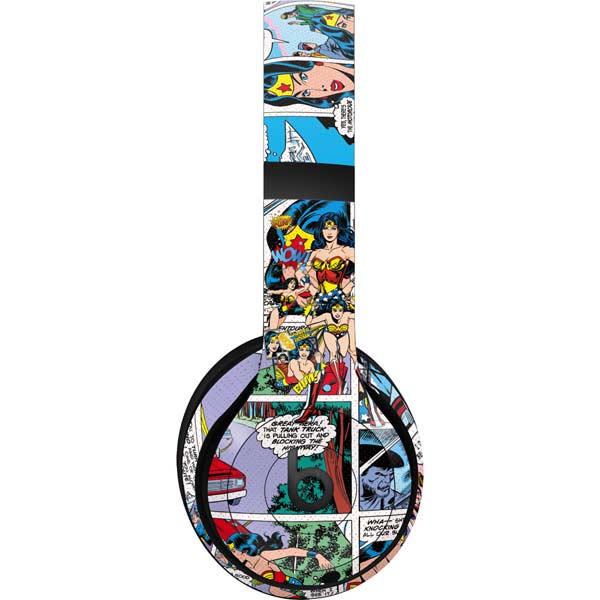 DC Comics Wonder Woman Comic Blast Beats Studio Pro Wireless Headphones Skin