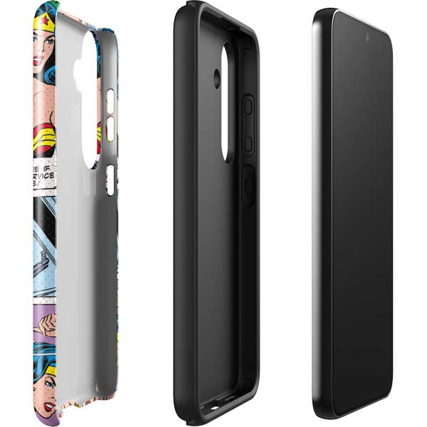 DC Comics Wonder Woman Comic Blast Galaxy S25 Plus Impact Case