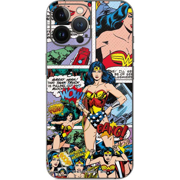 DC Comics Wonder Woman Comic Blast iPhone 15 Pro Max Skin