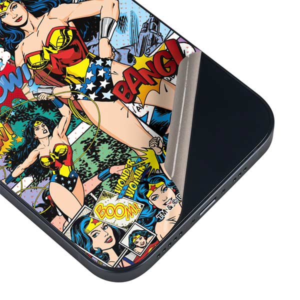 DC Comics Wonder Woman Comic Blast iPhone 15 Skin