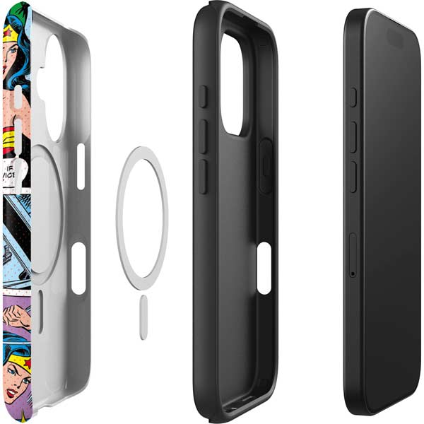 DC Comics Wonder Woman Comic Blast iPhone 16 Magsafe Impact Case