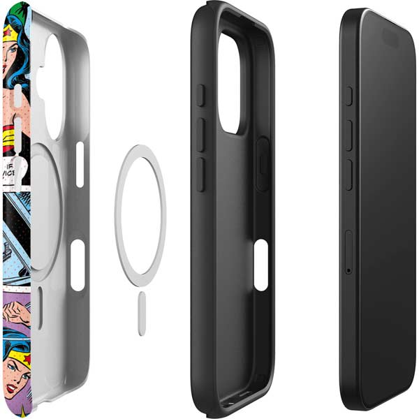 DC Comics Wonder Woman Comic Blast iPhone 16 Plus Magsafe Impact Case