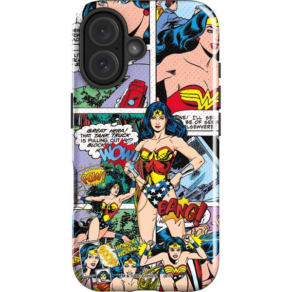 DC Comics Wonder Woman Comic Blast iPhone 17 Impact Case