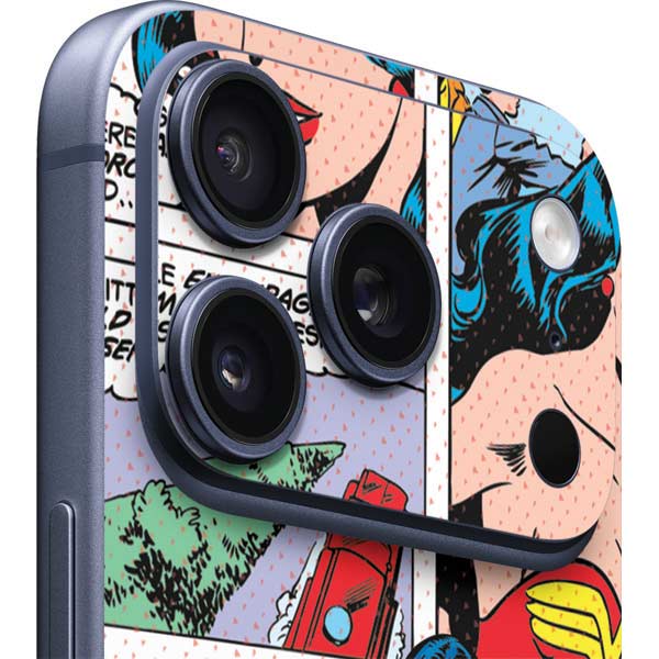 DC Comics Wonder Woman Comic Blast iPhone 17 Pro Max Skin