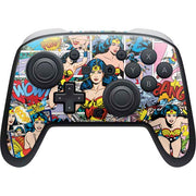 DC Comics Wonder Woman Comic Blast Nintendo Switch 2 (2025) Pro Controller Skin