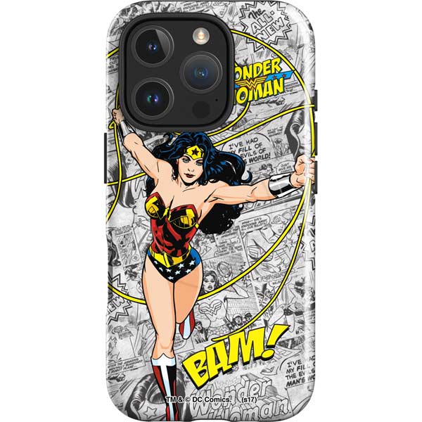 DC Comics Wonder Woman Classic Action Pose iPhone 16 Pro Magsafe Impact Case
