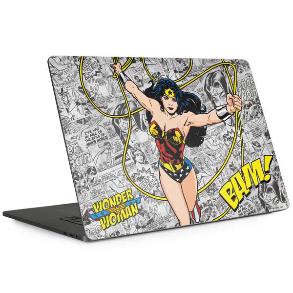 DC Comics Wonder Woman Classic Action Pose MacBook Skins