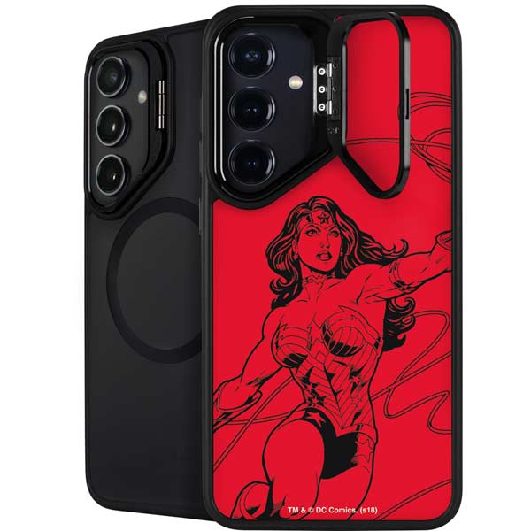 DC Comics Wonder Woman Comic Pop Galaxy S26 Plus Kickstand Case