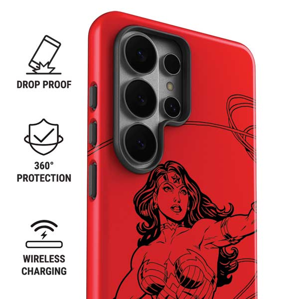 DC Comics Wonder Woman Comic Pop Galaxy S26 Ultra Impact Case
