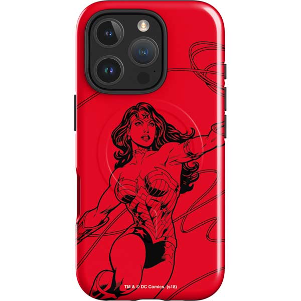 DC Comics Wonder Woman Comic Pop iPhone 16 Pro Max Magsafe Impact Case