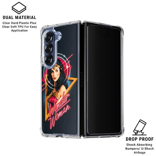 Wonder Woman 1984 (2020) Character Movie Poster Galaxy Z Fold7 Clear Case