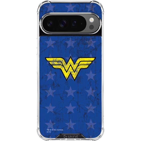 DC Comics Wonder Woman Emblem on Flag Google Pixel 10 Pro Clear Case