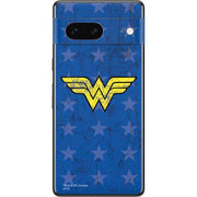 DC Comics Wonder Woman Emblem on Flag Pixel Skins