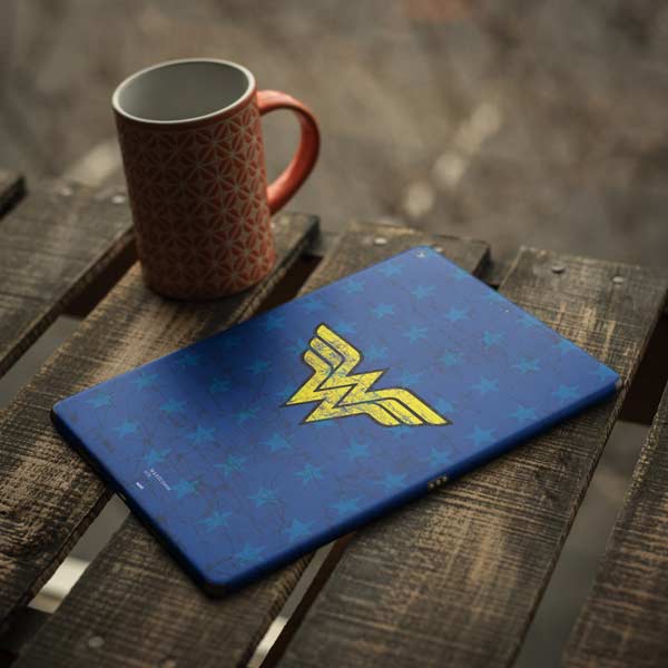 DC Comics Wonder Woman Emblem on Flag iPad Skins