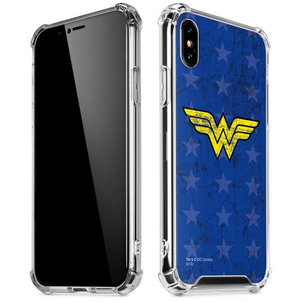 DC Comics Wonder Woman Emblem on Flag iPhone X/XS Clear Case