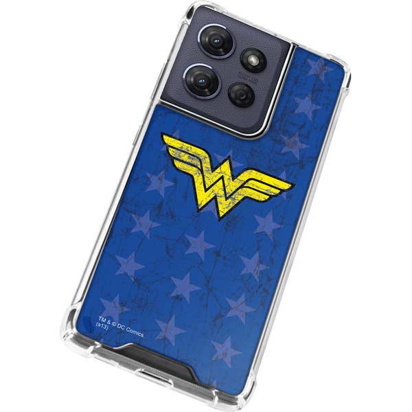 DC Comics Wonder Woman Emblem on Flag Moto G 5G (2025) Clear Case