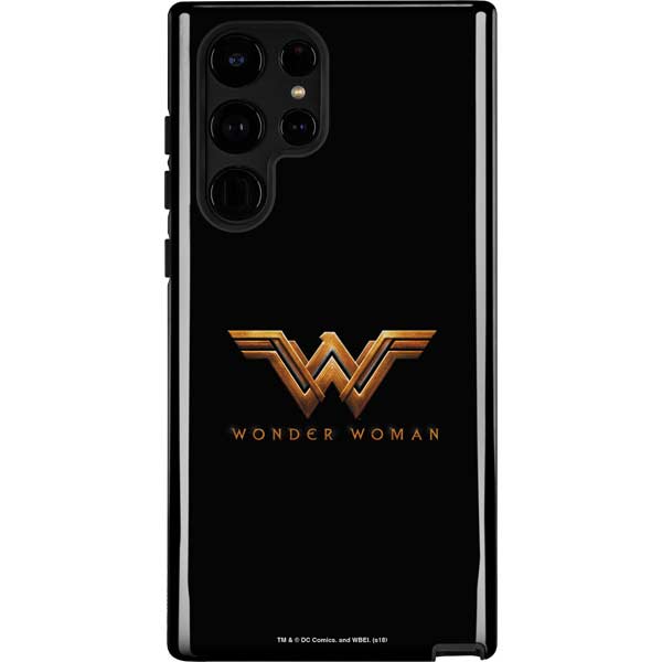 DC Comics Wonder Woman Gold Emblem Galaxy Cases