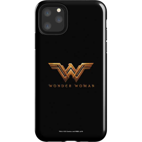 DC Comics Wonder Woman Gold Emblem iPhone Cases