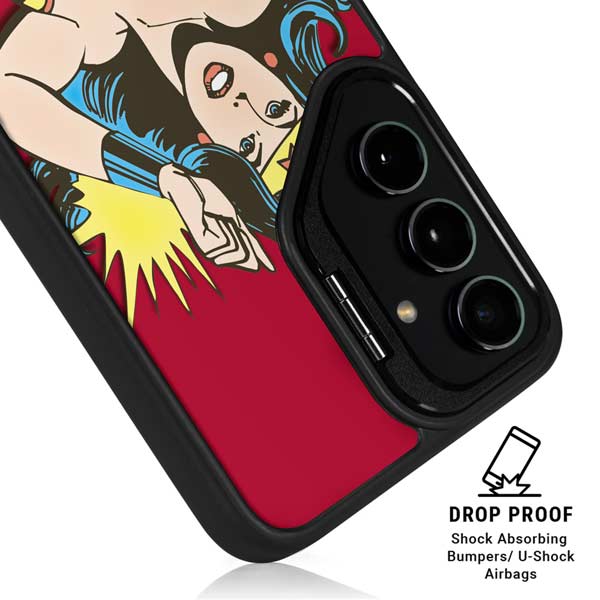 DC Comics Wonder Woman Vintage Action pose Galaxy S26 Ultra Kickstand Case