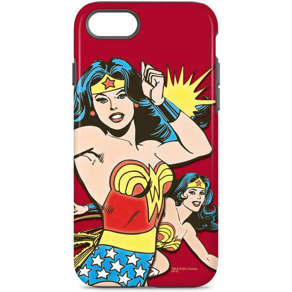 DC Comics Wonder Woman Vintage Action pose iPhone Cases