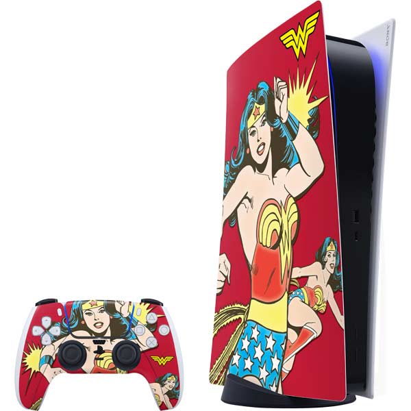 DC Comics Wonder Woman Vintage Action pose PlayStation PS5 Skins