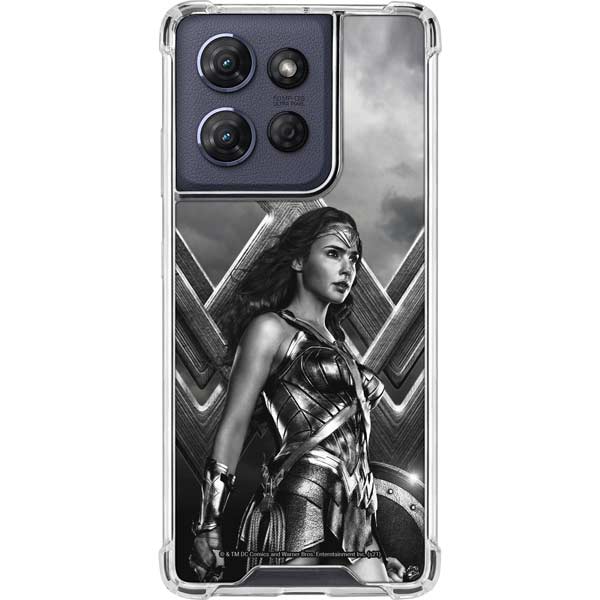 The Justice League (2017) Wonder Woman Poster Moto G 5G (2025) Clear Case