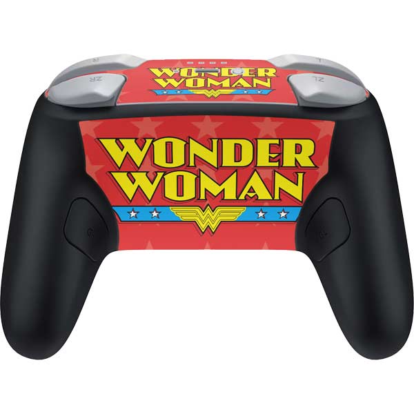 DC Comics Wonder Woman Logo Nintendo Switch 2 (2025) Pro Controller Skin