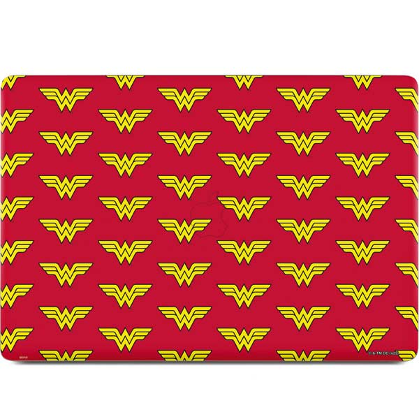 DC Comics Wonder Woman Logo Pattern MacBook Skins