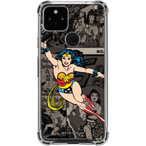 DC Comics Wonder Woman Vintage pose pattern Pixel Cases