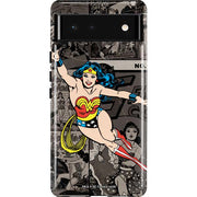 DC Comics Wonder Woman Vintage pose pattern Pixel Cases