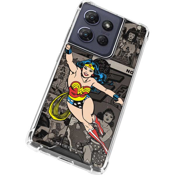 DC Comics Wonder Woman Vintage pose pattern Moto G Play 5G (2025) Clear Case